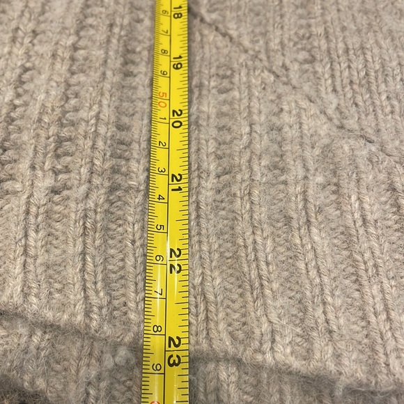 Trina Turk Angora Cable Knit Sweater Grey Size L - Picture 10 of 12